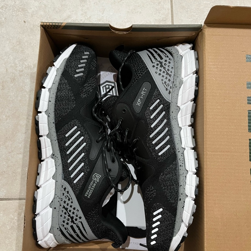 Freedom industries black running shoes NWT